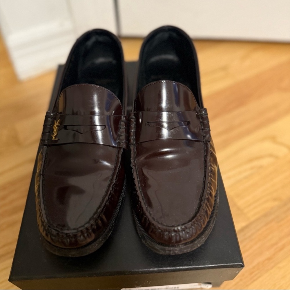 Saint Laurent Le Loafer 15 Cordovan Red - Picture 3 of 6